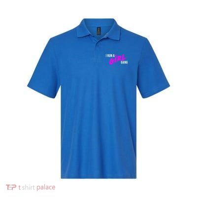 Super Cute I Run A Gang Mom Hustle Design Cool Gift Polo