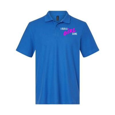 Super Cute I Run A Gang Mom Hustle Design Cool Gift Softstyle Adult Sport Polo