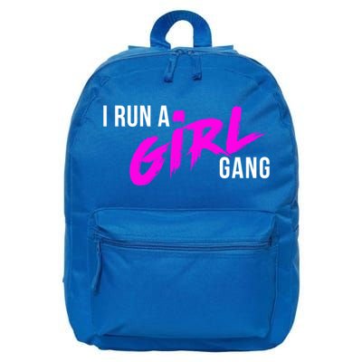 Super Cute I Run A Gang Mom Hustle Design Cool Gift 16 in Basic Backpack