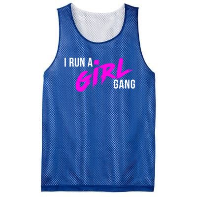 Super Cute I Run A Gang Mom Hustle Design Cool Gift Mesh Reversible Basketball Jersey Tank