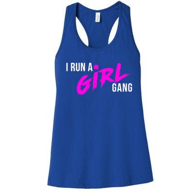 Super Cute I Run A Gang Mom Hustle Design Cool Gift Women's Racerback Tank