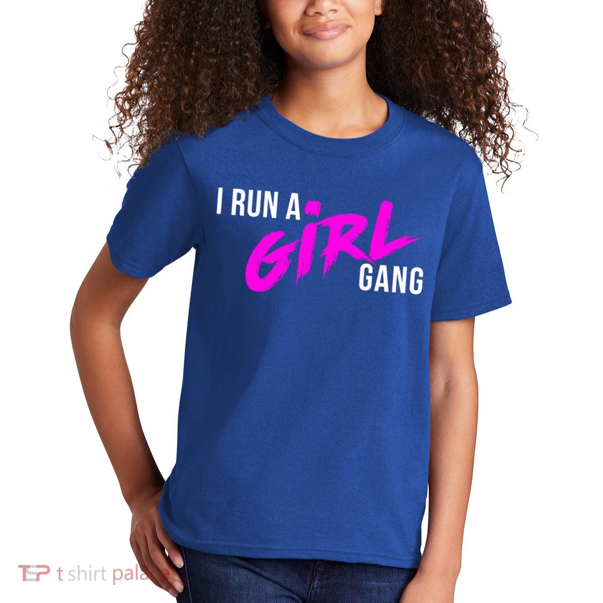 Super Cute I Run A Gang Mom Hustle Design Cool Gift Kids T-Shirt