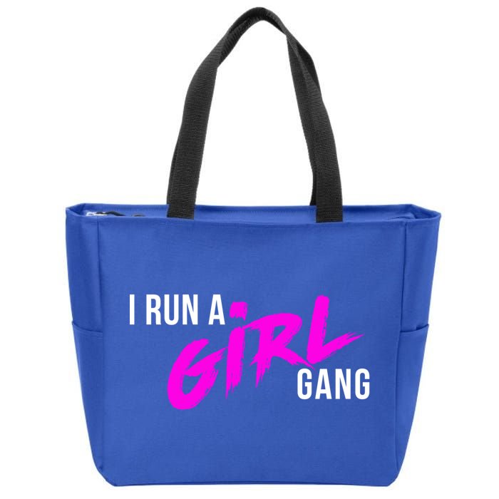 Super Cute I Run A Gang Mom Hustle Design Cool Gift Zip Tote Bag