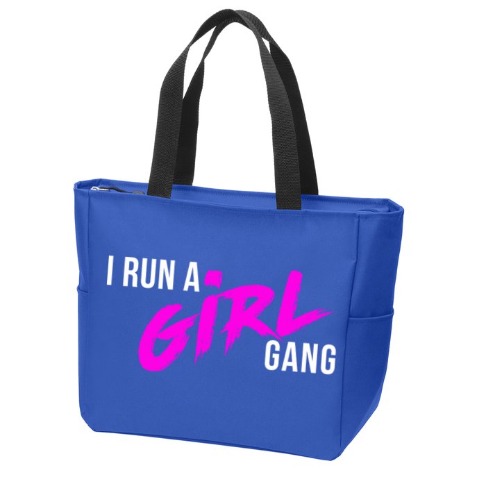 Super Cute I Run A Gang Mom Hustle Design Cool Gift Zip Tote Bag