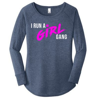 Super Cute I Run A Gang Mom Hustle Design Cool Gift Women's Perfect Tri Tunic Long Sleeve Shirt