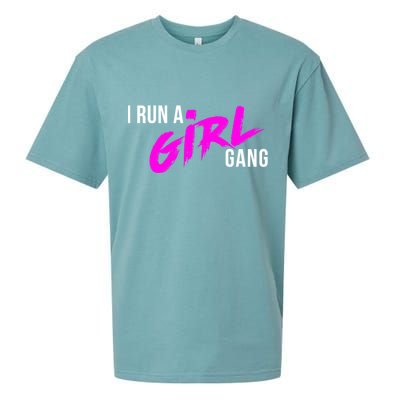 Super Cute I Run A Gang Mom Hustle Design Cool Gift Sueded Cloud Jersey T-Shirt