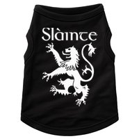 Slainte Cheers In Scots Gaelic Scottish Lion Rampant Doggie Tank