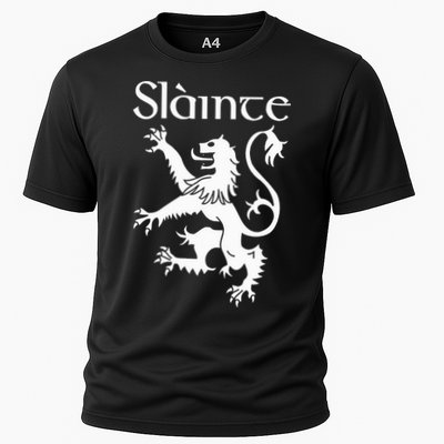 Slainte Cheers In Scots Gaelic Scottish Lion Rampant Performance Shirt