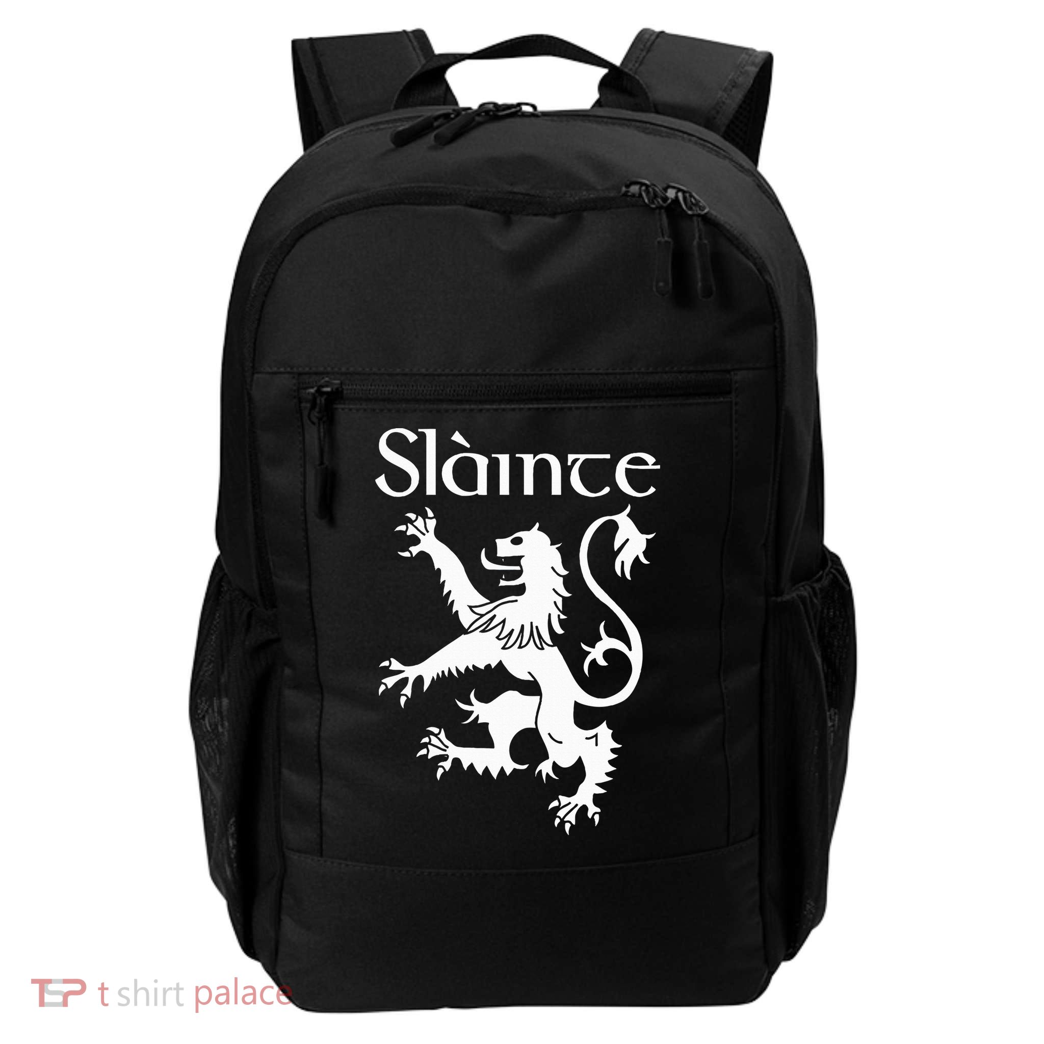 Slainte Cheers In Scots Gaelic Scottish Lion Rampant Backpack