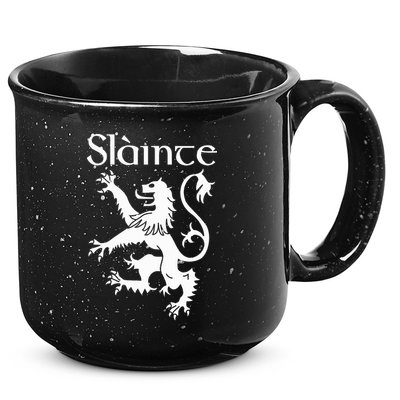 Slainte Cheers In Scots Gaelic Scottish Lion Rampant 15oz Campfire Ceramic Mug