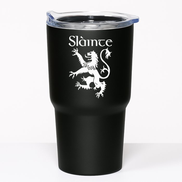 Slainte Cheers In Scots Gaelic Scottish Lion Rampant Tumbler