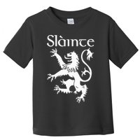 Slainte Cheers In Scots Gaelic Scottish Lion Rampant Toddler T-Shirt