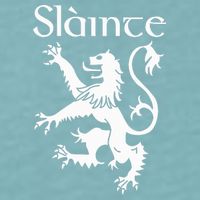 Slainte Cheers In Scots Gaelic Scottish Lion Rampant Sueded Cloud Jersey T-Shirt