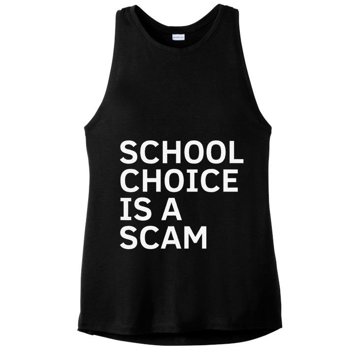 School Choice Is A Scam Ladies PosiCharge Tri-Blend Wicking Tank