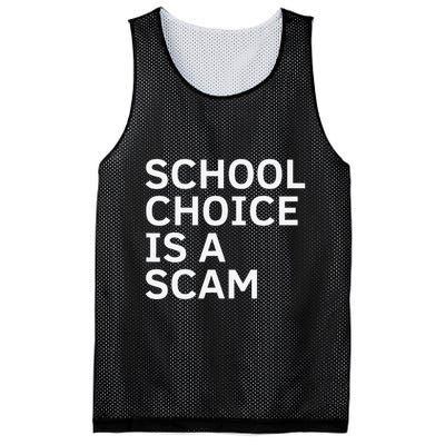School Choice Is A Scam Mesh Reversible Basketball Jersey Tank