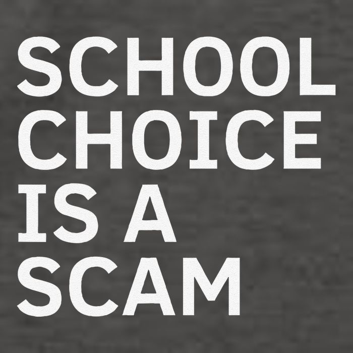 School Choice Is A Scam Vector Backpack