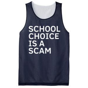 School Choice Is A Scam Mesh Reversible Basketball Jersey Tank