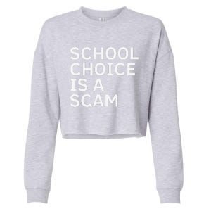 School Choice Is A Scam Cropped Pullover Crew