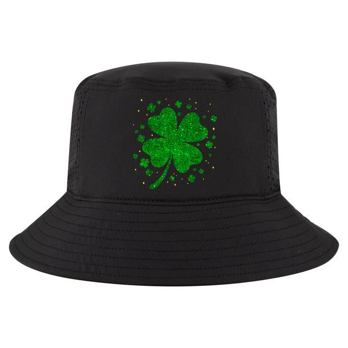 Sparkle Clover Irish For St Patricks & Pattys Day Cool Comfort Performance Bucket Hat