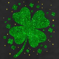 Sparkle Clover Irish For St Patricks & Pattys Day Cool Comfort Performance Bucket Hat
