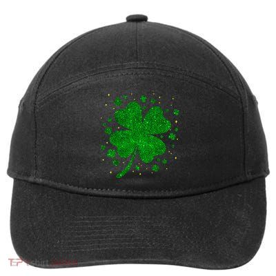 Sparkle Clover Irish For St Patricks & Pattys Day 7-Panel Snapback Hat