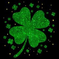 Sparkle Clover Irish For St Patricks & Pattys Day 7-Panel Snapback Hat