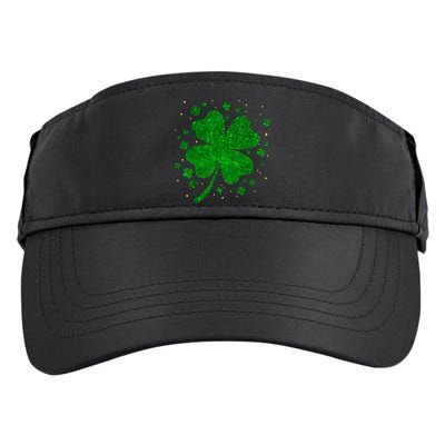 Sparkle Clover Irish For St Patricks & Pattys Day Adult Drive Performance Visor