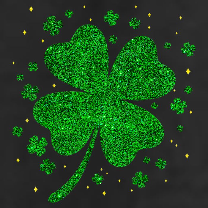 Sparkle Clover Irish For St Patricks & Pattys Day Adult Drive Performance Visor