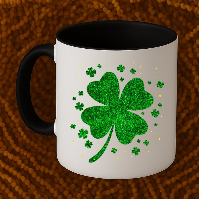 Sparkle Clover Irish For St Patricks & Pattys Day Mug