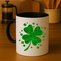 Sparkle Clover Irish For St Patricks & Pattys Day Mug