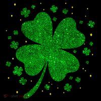 Sparkle Clover Irish For St Patricks & Pattys Day Poster