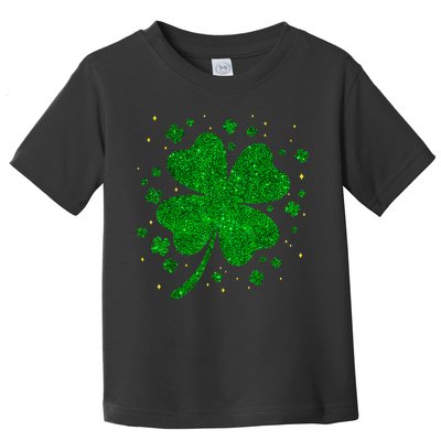 Sparkle Clover Irish For St Patricks & Pattys Day Toddler T-Shirt