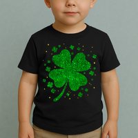 Sparkle Clover Irish For St Patricks & Pattys Day Toddler T-Shirt