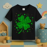 Sparkle Clover Irish For St Patricks & Pattys Day Toddler T-Shirt