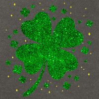 Sparkle Clover Irish For St Patricks & Pattys Day Cotton Canvas Backpack