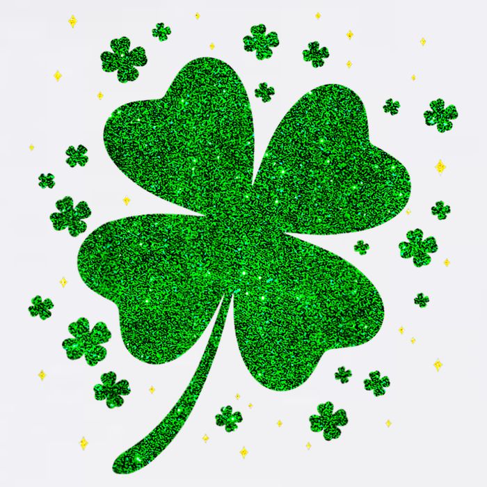 Sparkle Clover Irish For St Patricks & Pattys Day Garment-Dyed Sweatshirt
