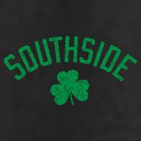 Southside Chicago Irish Shamrock Distressed Green Print Funny Gift 11oz C Handle Ceramic Mug
