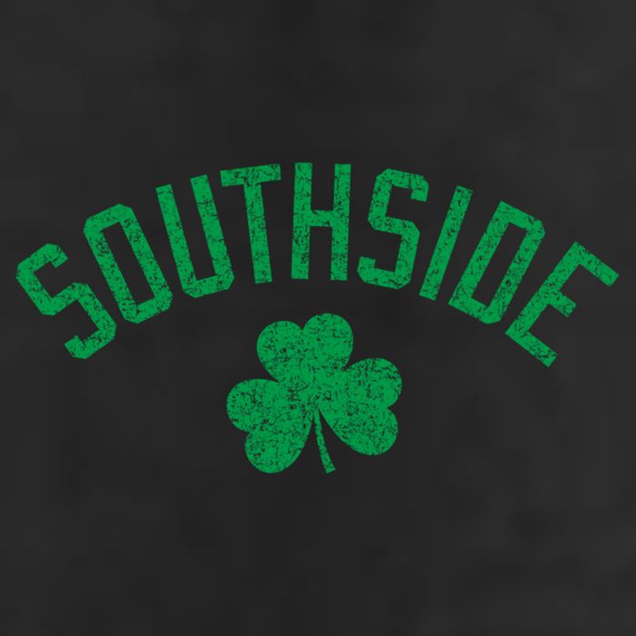 Southside Chicago Irish Shamrock Distressed Green Print Funny Gift 11oz C Handle Ceramic Mug