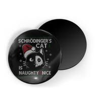 SchröDingerS Cat Is Naughty And Nice Physicist Christmas Magnet