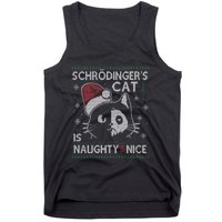 SchröDingerS Cat Is Naughty And Nice Physicist Christmas Tank Top