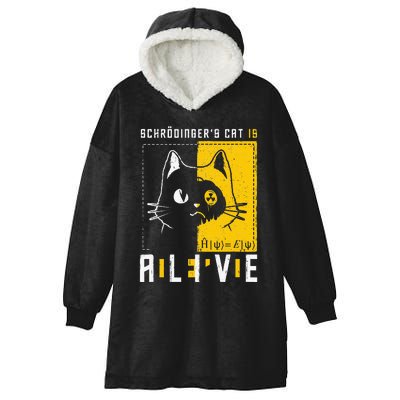 SchrodingerS Cat Is Dead And Alive Quantum Physics Hooded Wearable Blanket