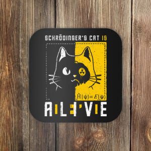 SchrodingerS Cat Is Dead And Alive Quantum Physics Coaster