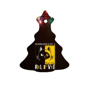 SchrodingerS Cat Is Dead And Alive Quantum Physics Ceramic Tree Ornament