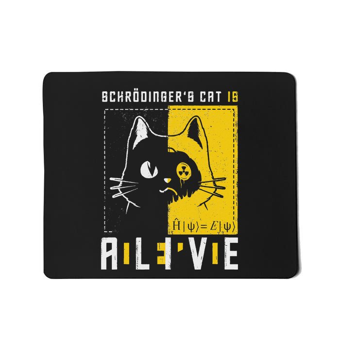 SchrodingerS Cat Is Dead And Alive Quantum Physics Mousepad