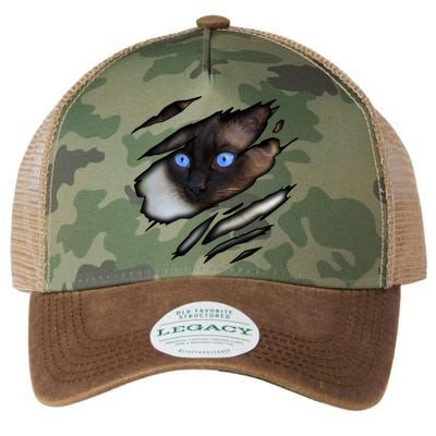 Siamese Cat In Me Design Cadesign Purebred Cat Gift Legacy Tie Dye Trucker Hat