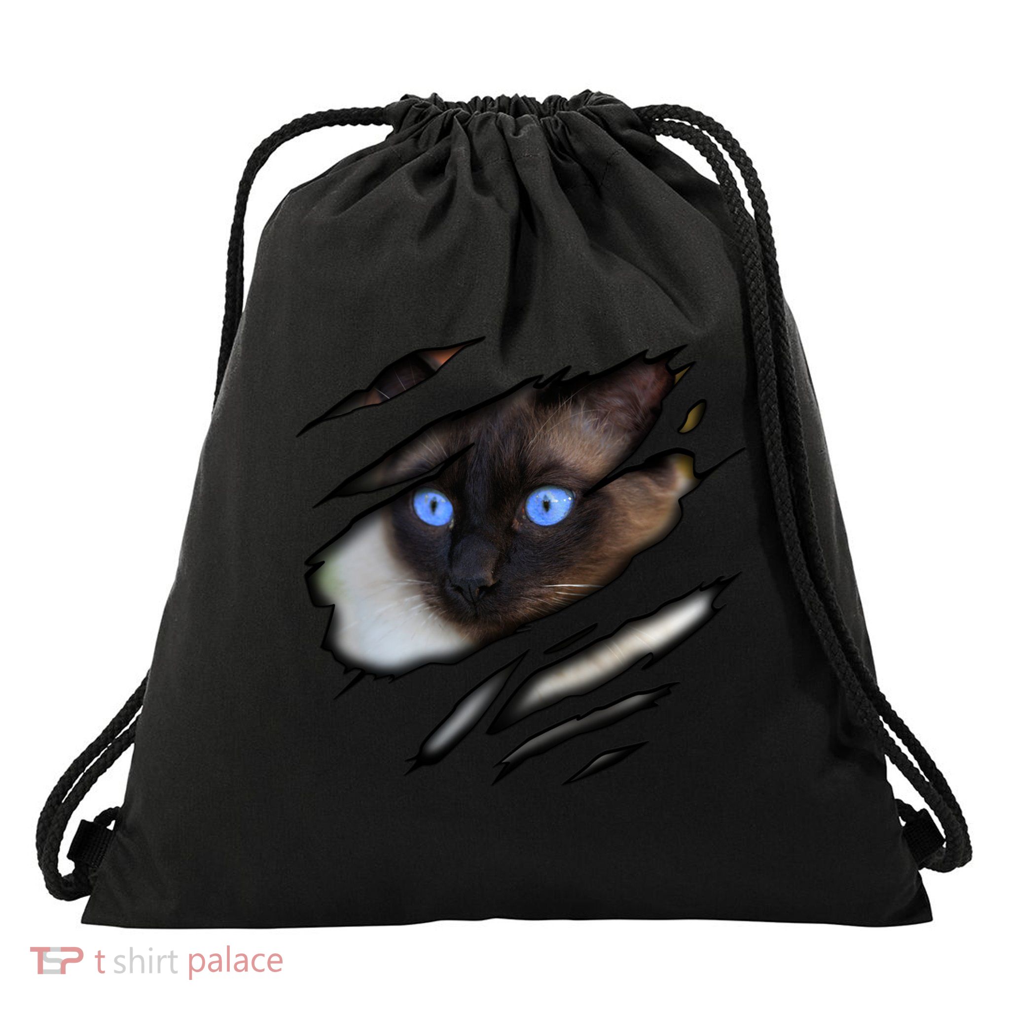 Siamese Cat In Me Design Cadesign Purebred Cat Gift Drawstring Bag