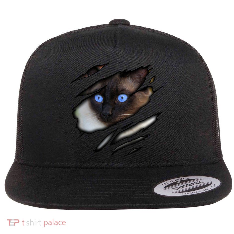 Siamese Cat In Me Design Cadesign Purebred Cat Gift Flatbill Hat