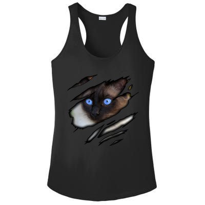 Siamese Cat In Me Design Cadesign Purebred Cat Gift Ladies PosiCharge Competitor Racerback Tank