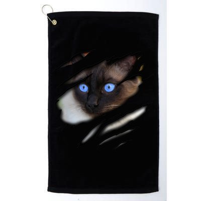 Siamese Cat In Me Design Cadesign Purebred Cat Gift Golf Towel