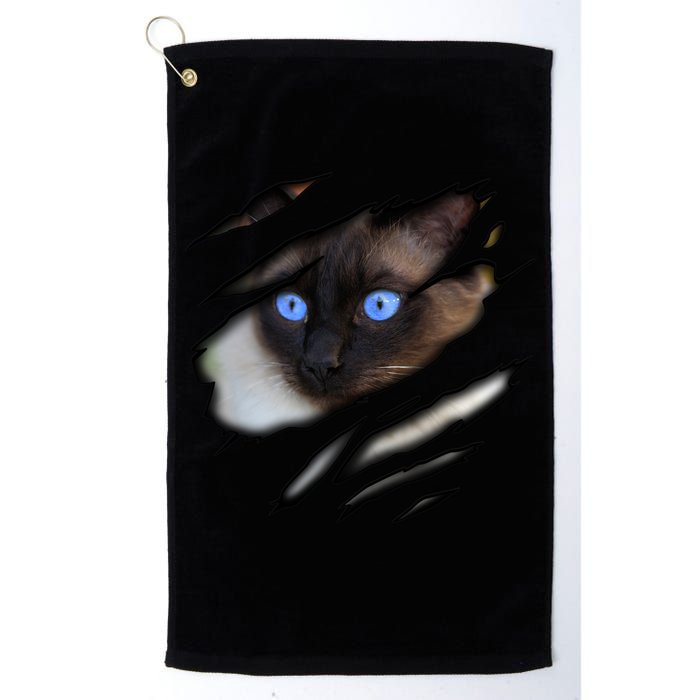 Siamese Cat In Me Design Cadesign Purebred Cat Gift Golf Towel